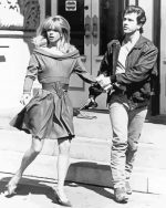 black and white bird on a wire movie characters paint by number