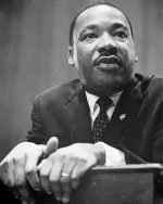 Black And White Luther King paint by numbers