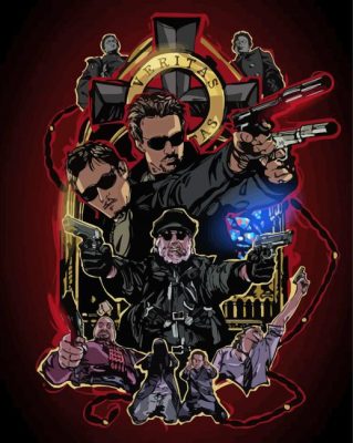 Boondocks Saints Poster paint by numbers