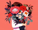 bouquet of flower illustrations paint by numbers