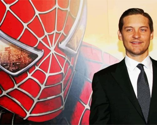 classy tobey maguire paint by number