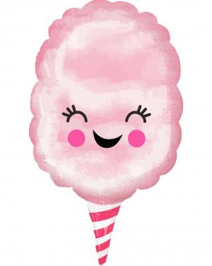 cute candy floss art paint by numbers