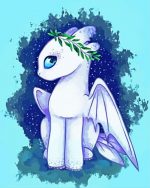 Cute Light Fury paint by numbers