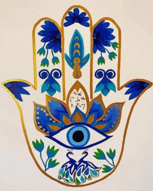 Evil Eye Hamsa paint by numbers