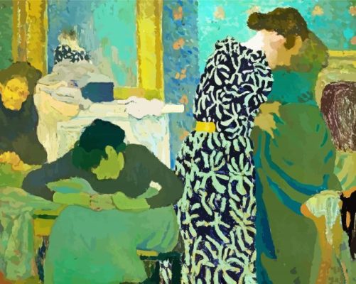 Flowered Dress Edouard Vuillard paint by numbers