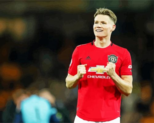 The Footballer Scott mctominay paint by numbers