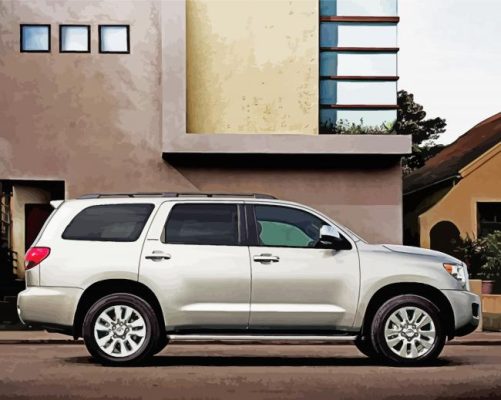 Grey Sequoia Toyota paint by numbers