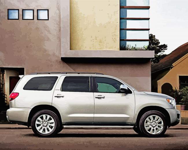 Grey Sequoia Toyota paint by numbers