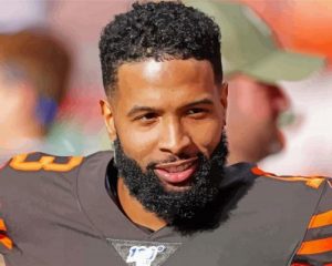 Handsome Odell Beckham Jr Paint by numbers