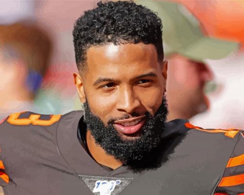 Handsome Odell Beckham Jr Paint by numbers