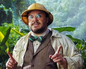 jack black jumanji character paint by number