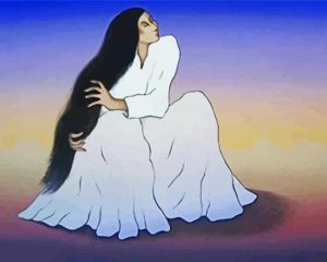 Lady By R C Gorman paint by numbers