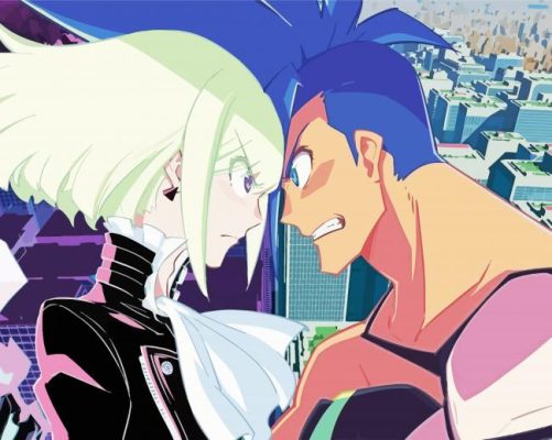 lio and galo promare paint by numbers