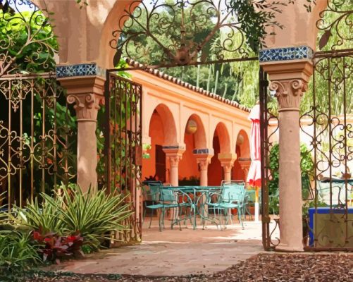 Lotusland Santa Barbara paint by numbers