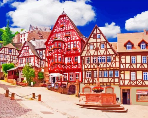 miltenberg chatter hole paint by number