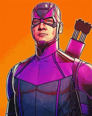 Marvel Classic Hawkeye Paint by number