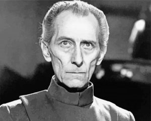 Black And White Peter Cushing paint by number