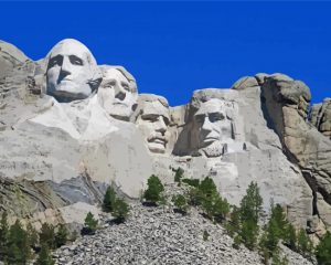 Mount Rushmore National Memorial Paint by number