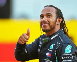 Racer Lewis hamilton paint by numbers