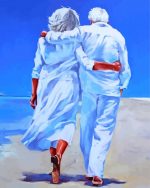 Romantic Old Couple paint by numbers