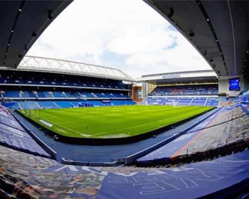 scotland Ibrox stadium paint by number
