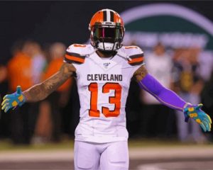 The American Footballer Odell Beckham Jr Paint by numbers