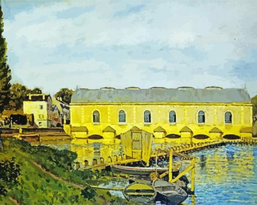 The Machine At Marly Sisley Art paint by numbers