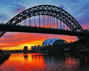 Tyne Bridge Paint by numbers