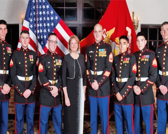 United States Marine Corp paint by numbers