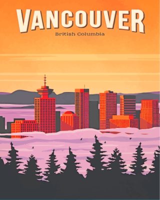 Vancouver Poster paint by numbers