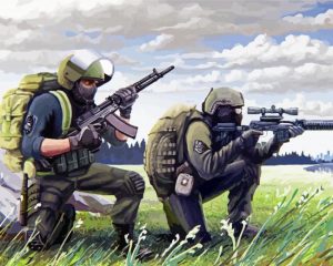 video game Escape from Tarkov paint by numbers