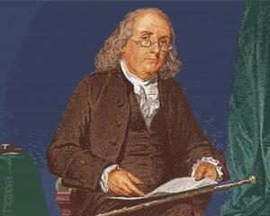 Vintage Ben Franklin paint by numbers