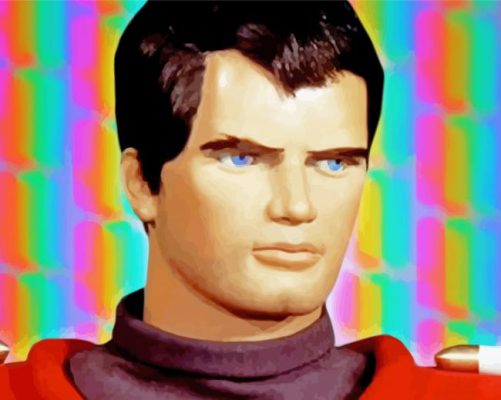 Vintage Captain Scarlet Paint by number
