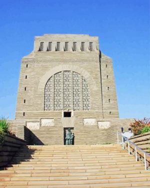 voortrekker monument in johannesburg paint by number