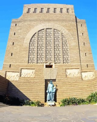 voortrekker monument johannesburg paint by number
