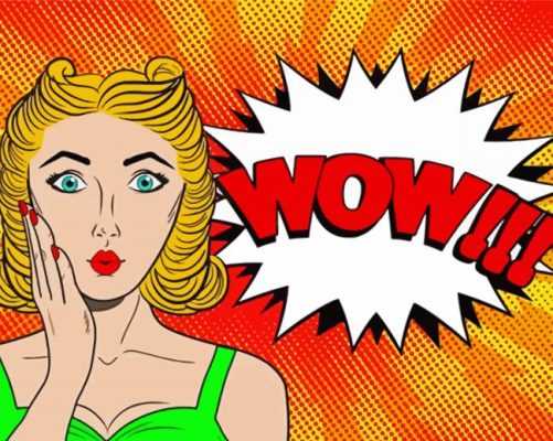 wow Pop girl paint by number