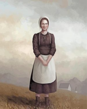 Amish Woman paint by numbers