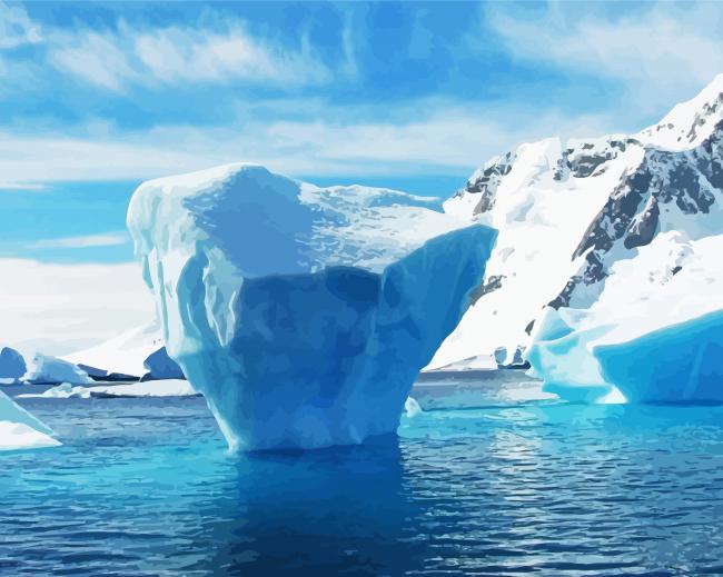 Antarctica Continent paint by numbers