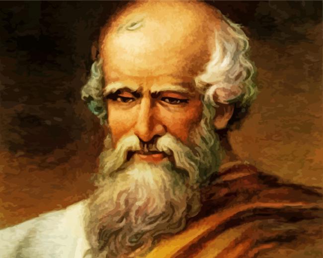 Archimedes of Syracuse paint by numbers