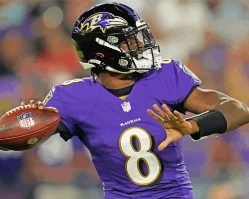 Baltimore Ravens Player paint by number 