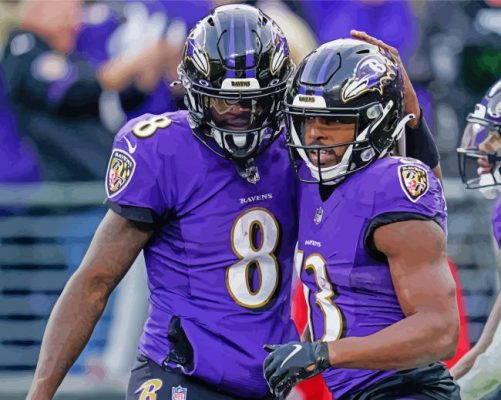 Baltimore Ravens Players paint by numbersSport 