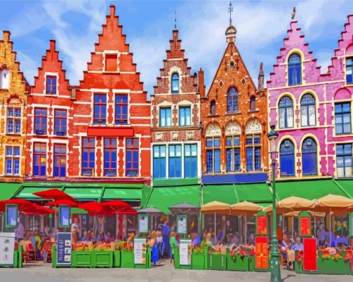 Bruges Markets paint by numbers