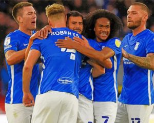 Birmingham city players paint by number