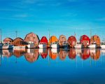 Boats in Prince Edward Island paint by number