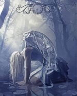 Broken angel in the forest paint by numbers