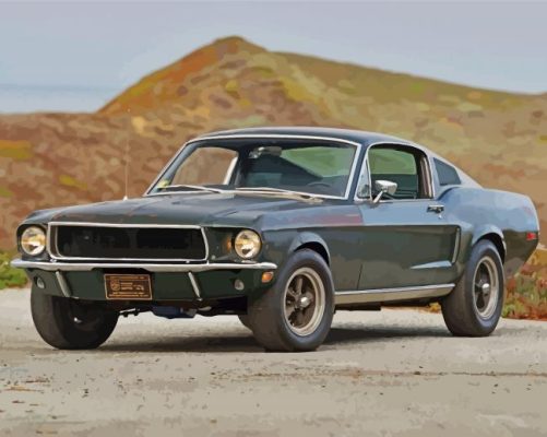 Bullet Mustang paint by numbers