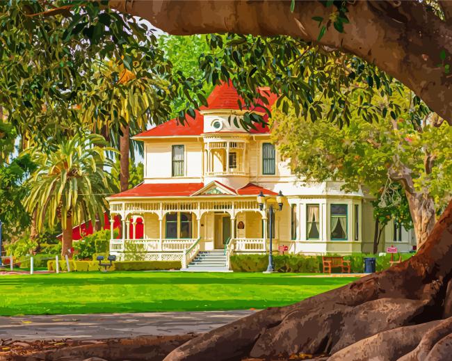 Camarillo Ranch House paint by numbers