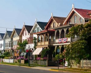 Aesthetic Cape May Houses paint by numbers