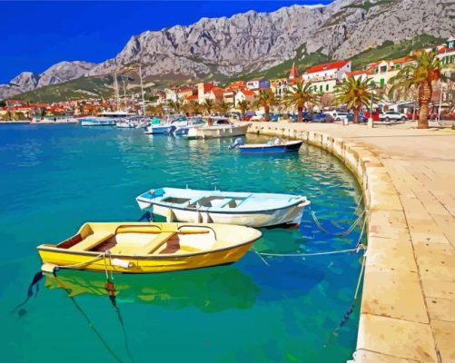 Croatia Makarska Paint by numbers