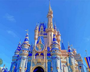 Disney Magic Kingdom Park paint by numbers